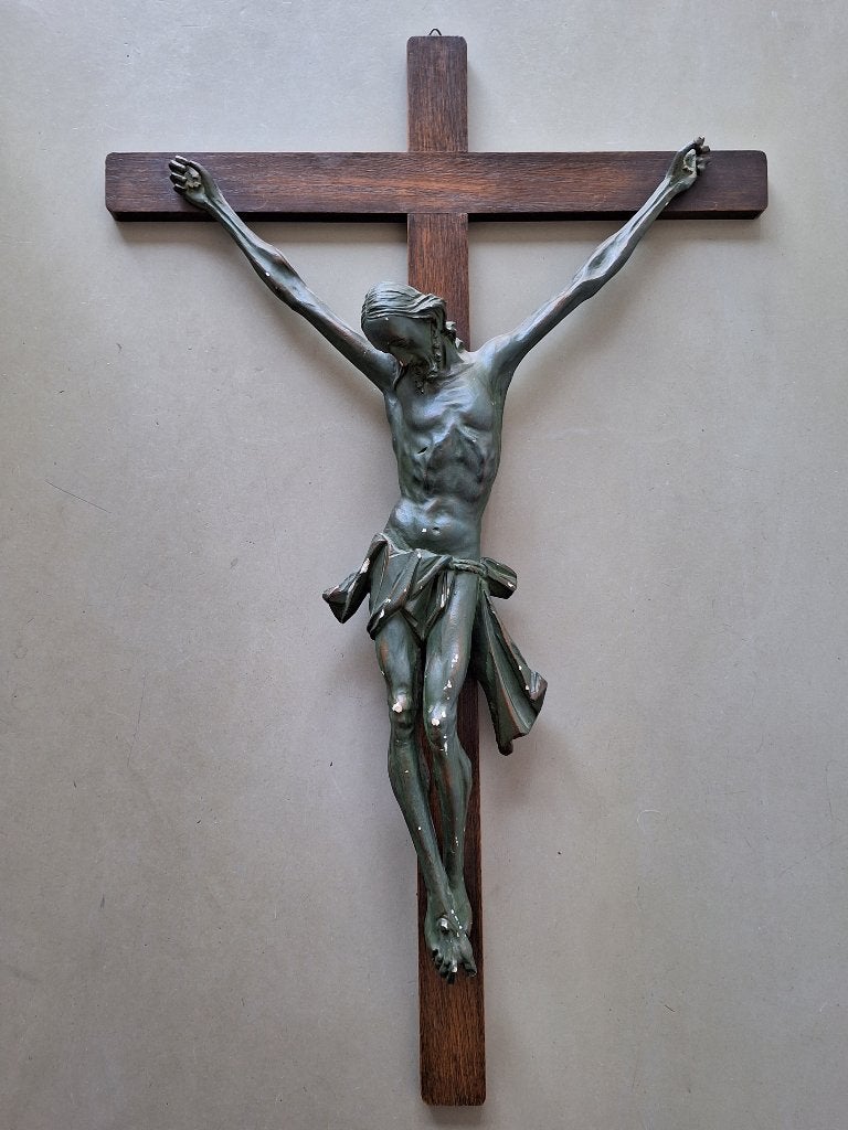 div. vintage houten kruizen kruis kruisbeeld crucifix 70€/st, Ophalen of Verzenden, Gebruikt, Beeld(je), Christendom | Katholiek