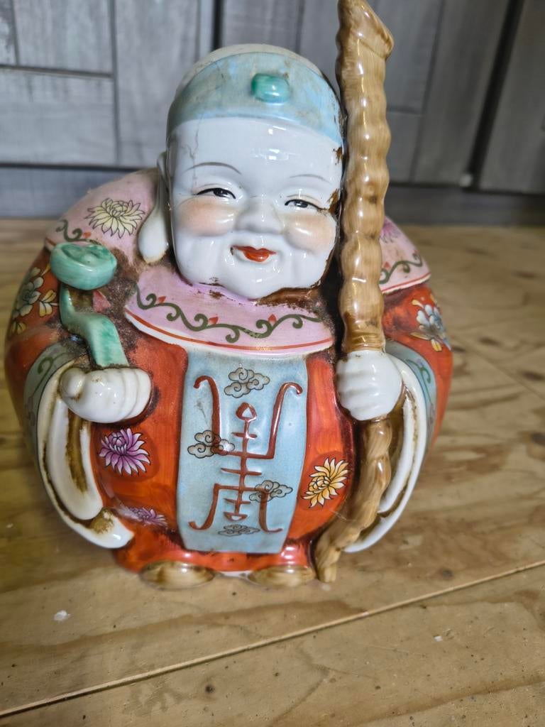 Set van 2 Chinese geluksbeeldjes - Fú, Lù, Shòu, Verzamelen, Beelden en Beeldjes, Ophalen