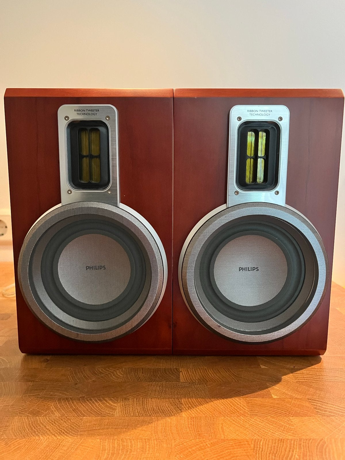 Philips MCD708 Luidsprekers - Ribbon Tweeter, Philips, Inclusief kabels, Ophalen of Verzenden, Zo goed als nieuw