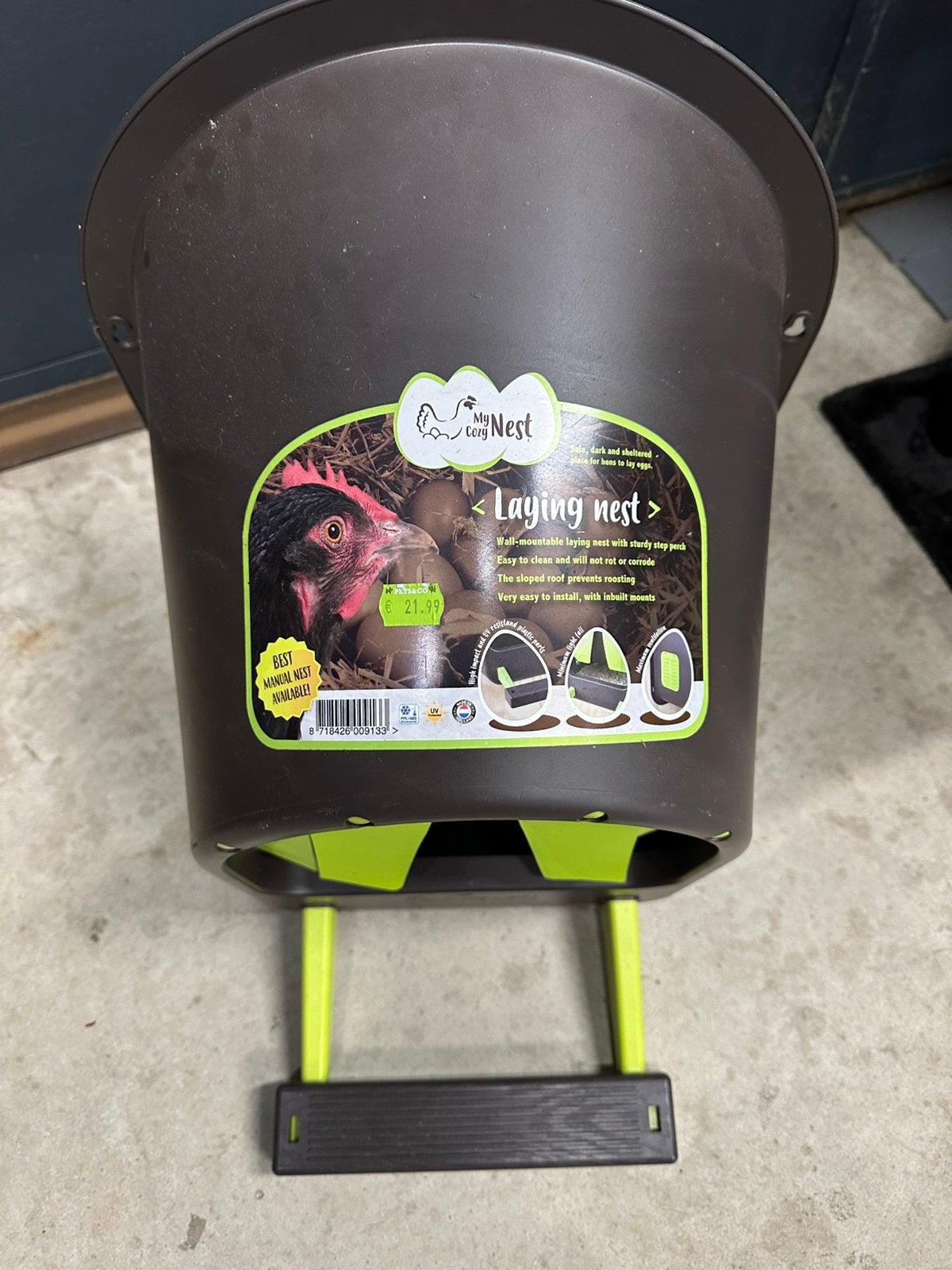 Legnest voor kippen nieuw, Dieren en Toebehoren, Ophalen, Nieuw, Drinken en Voederen