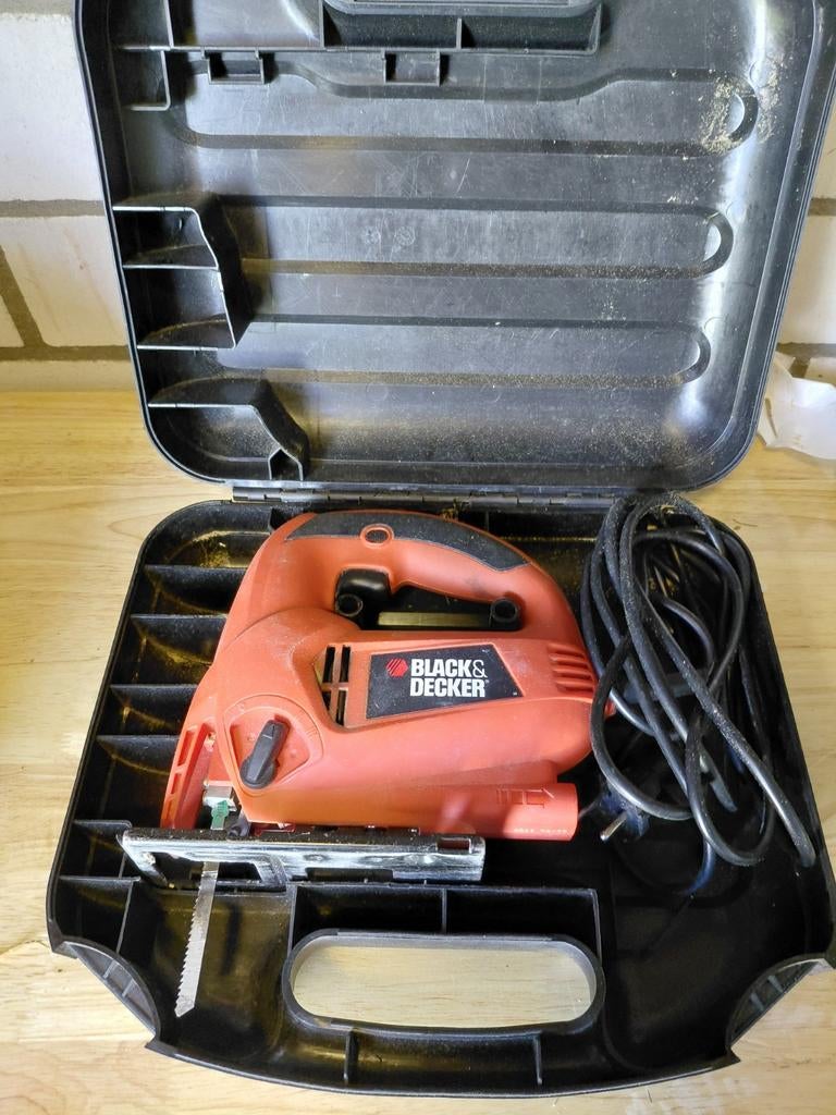 Black & Decker ks 700 pe Decoupeerzaag met Koffer - Gebruikt, Gebruikt, Decoupeerzaag, 600 tot 1200 watt, Ophalen of Verzenden