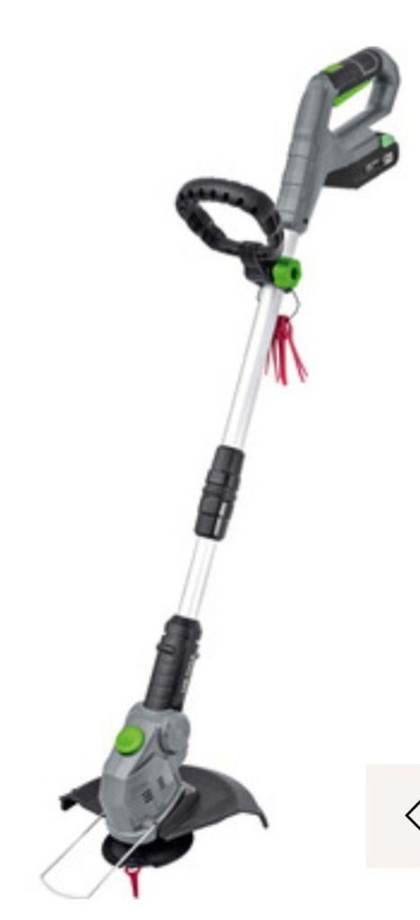 Lux tools accu grastrimmer 20V, Ophalen, Zo goed als nieuw, Accu