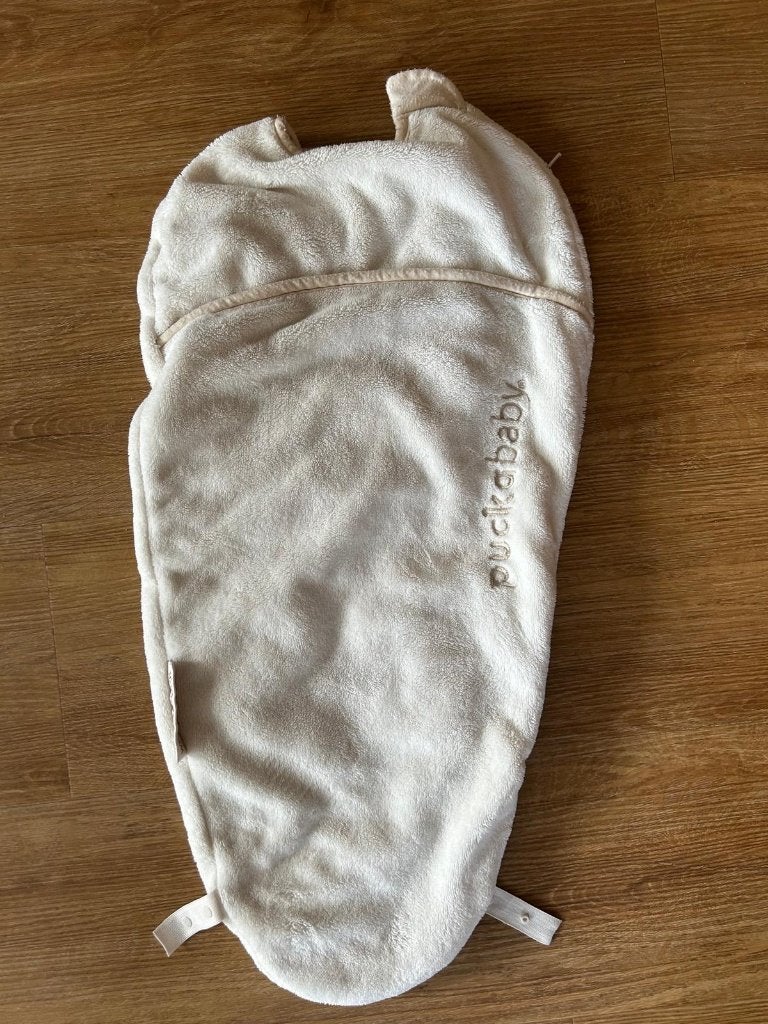 Slaapzak Puckababy Teddy White, Kinderen en Baby's, Dekens, Slaapzakjes en Inbakerproducten, Puckababy, Ophalen of Verzenden, Zo goed als nieuw