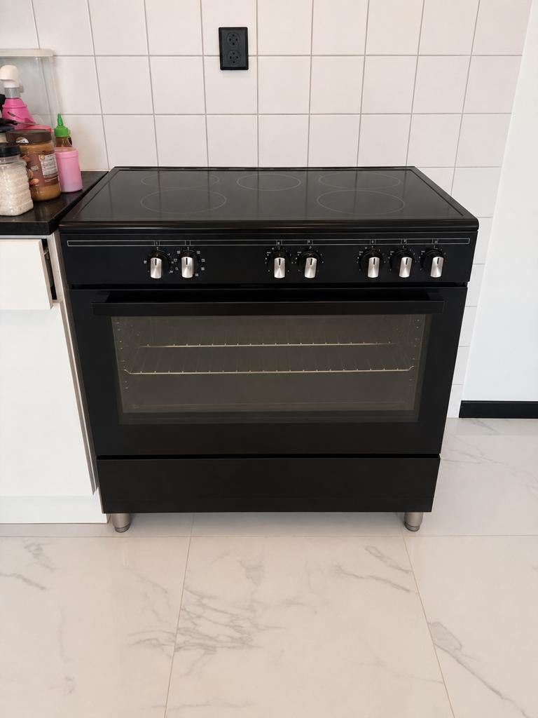 Fitelli inductie fornuis 90cm, Witgoed en Apparatuur, Fornuizen, Ophalen, Gebruikt, Minder dan 85 cm, 60 cm of meer