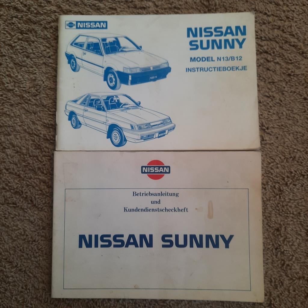Nissan Sunny Instructieboekjes N13/B12 - Handleidingen, Ophalen of Verzenden