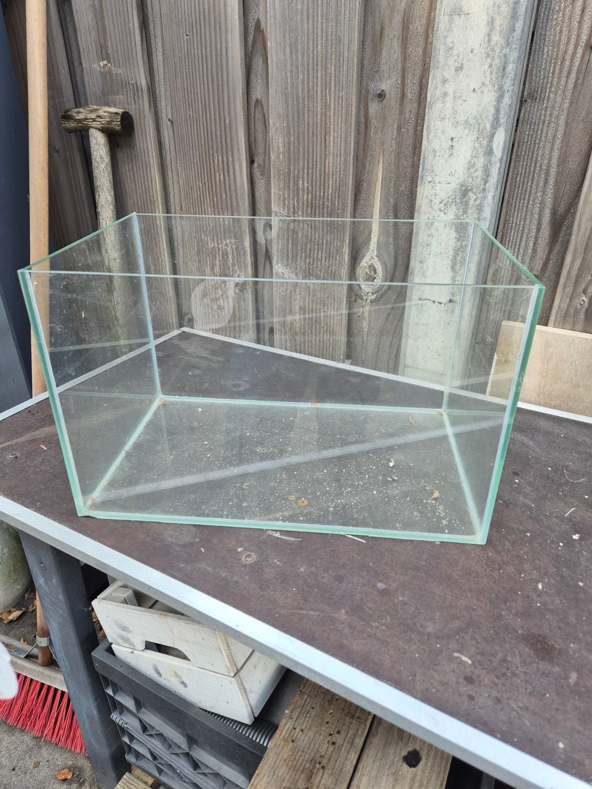 Rechthoekig volglas aquarium 40x25x25 cm, Dieren en Toebehoren, Ophalen, Zo goed als nieuw, Leeg aquarium