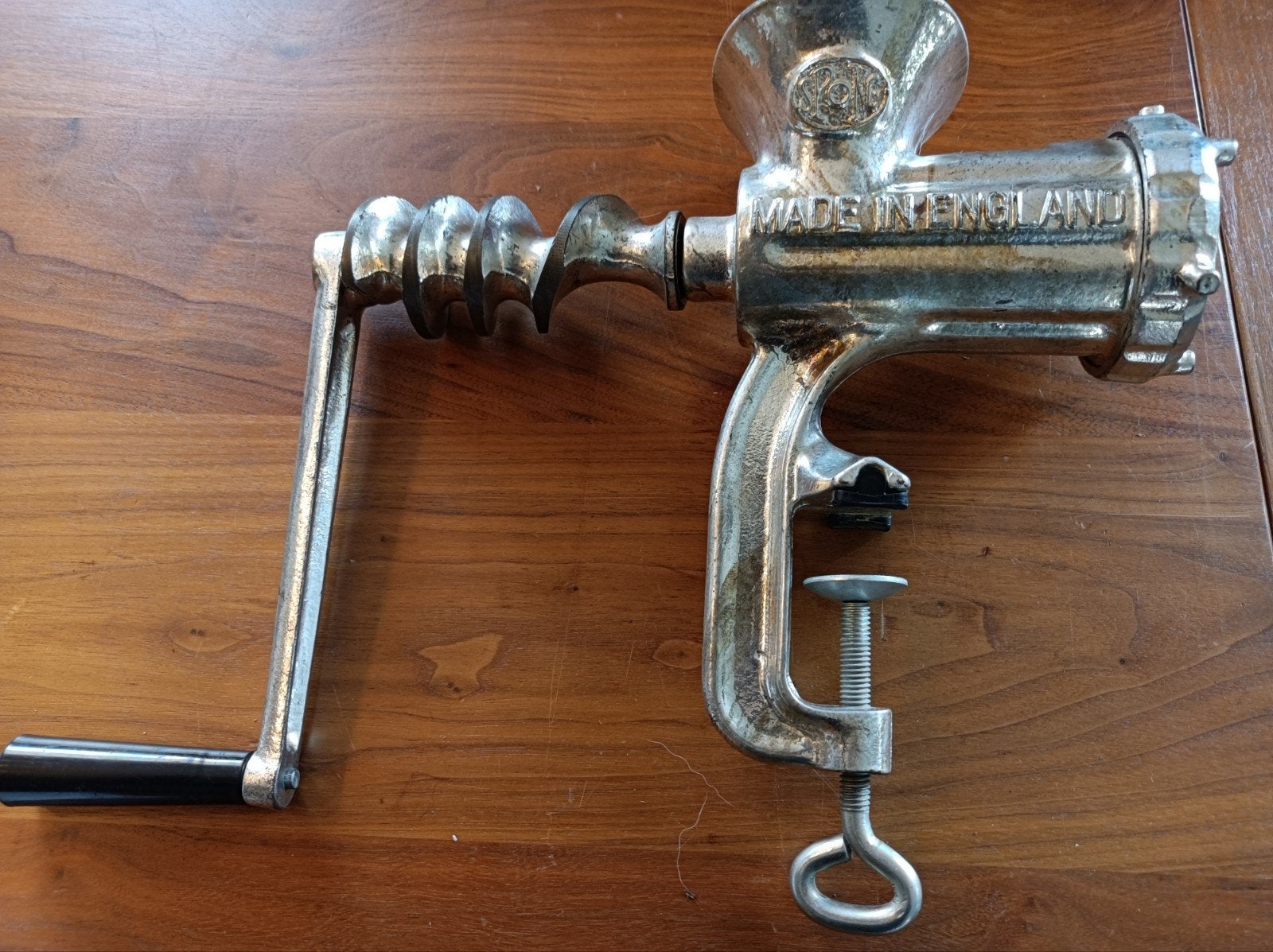 Antieke Vleesmolen Spong - Made in England, Ophalen of Verzenden