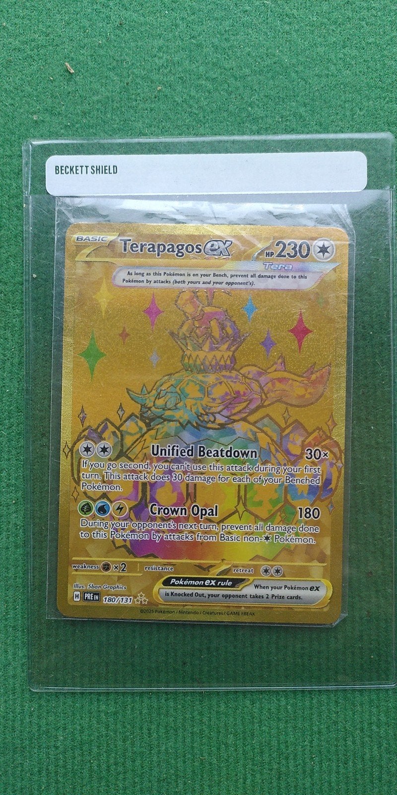 Pokémon Terapagos 180/131 foil, Ophalen of Verzenden, Zo goed als nieuw, Losse kaart, Foil