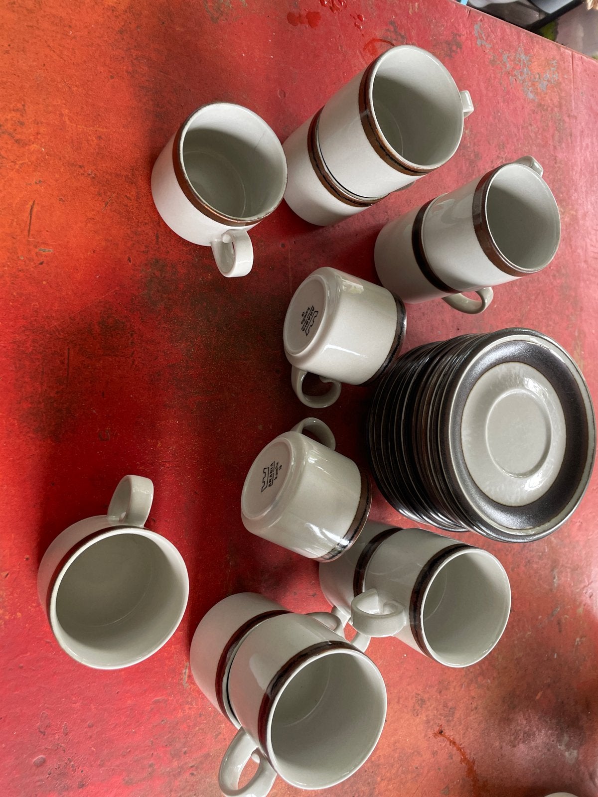 Arabia Karelia Koffie/Thee Servies - 12 Kopjes en Schotels, Ophalen of Verzenden