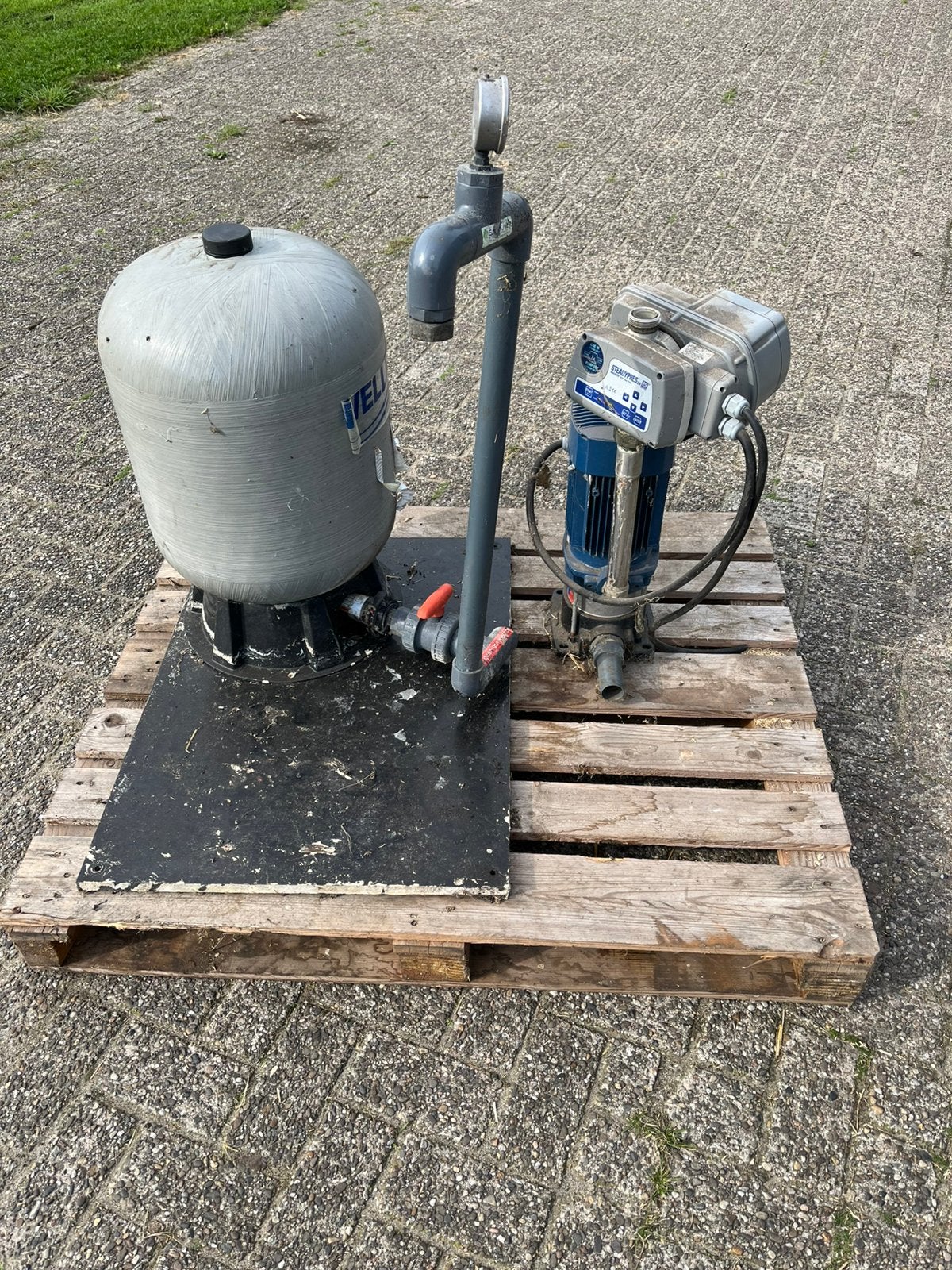 Drukverhoger rondpomp systeem, Ophalen, Gebruikt