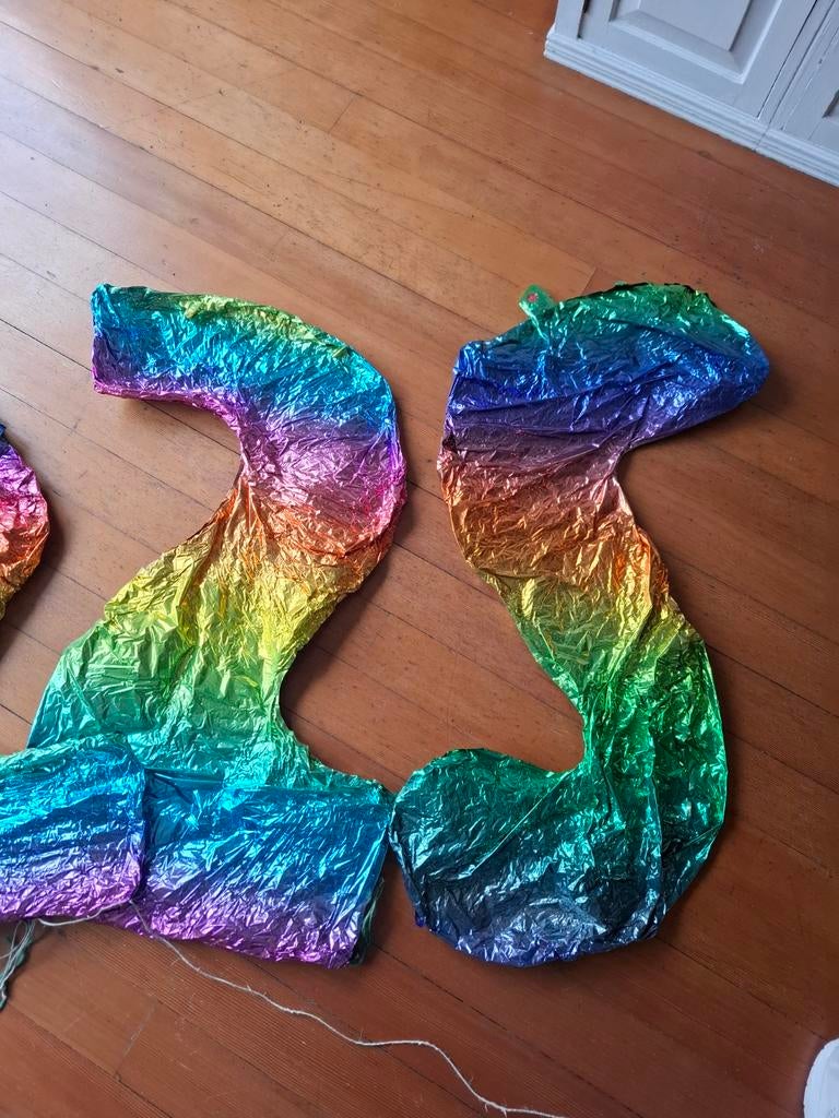 Folieballonnen Cijfer 2 of 5 - Regenboogkleuren, Ophalen, Nieuw, Versiering, Verjaardag