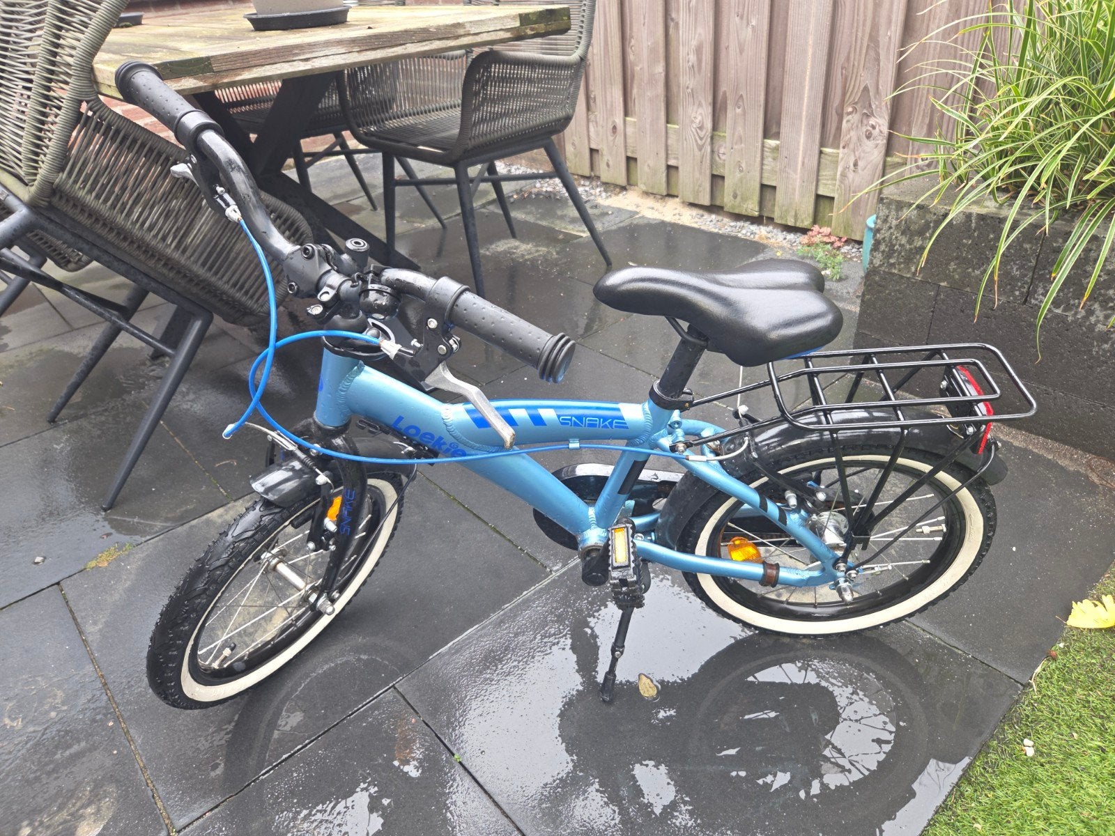 Loekie Snake Kinderfiets 16 Inch, Fietsen en Brommers, Ophalen, Zijwieltjes, Loekie, 16 tot 20 inch