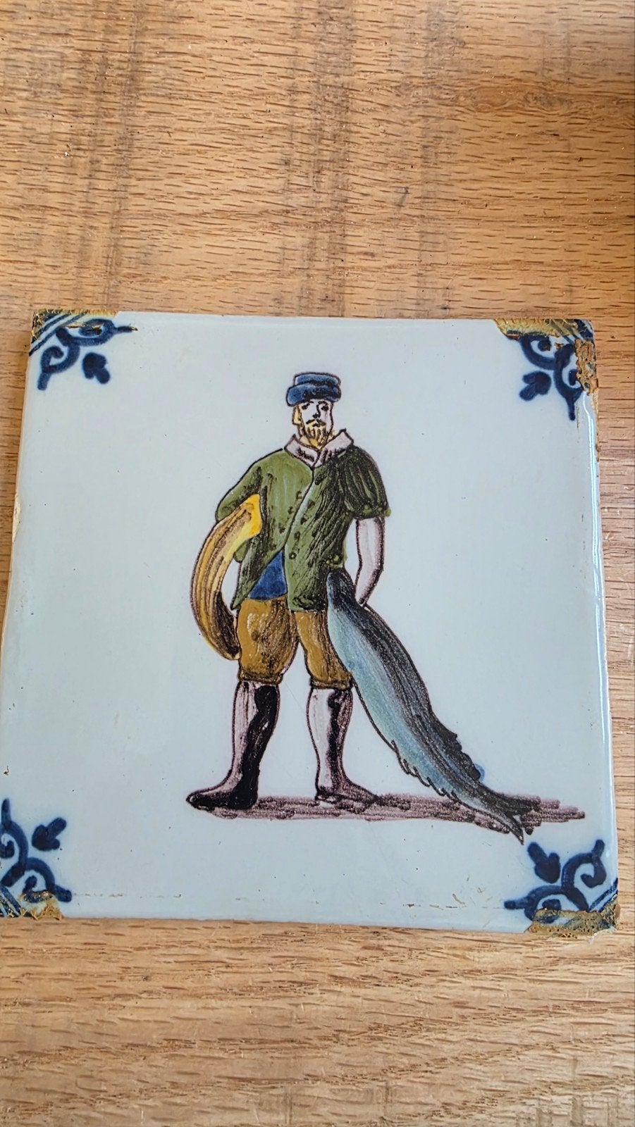 Tichelaar tegel antiek, Ophalen of Verzenden