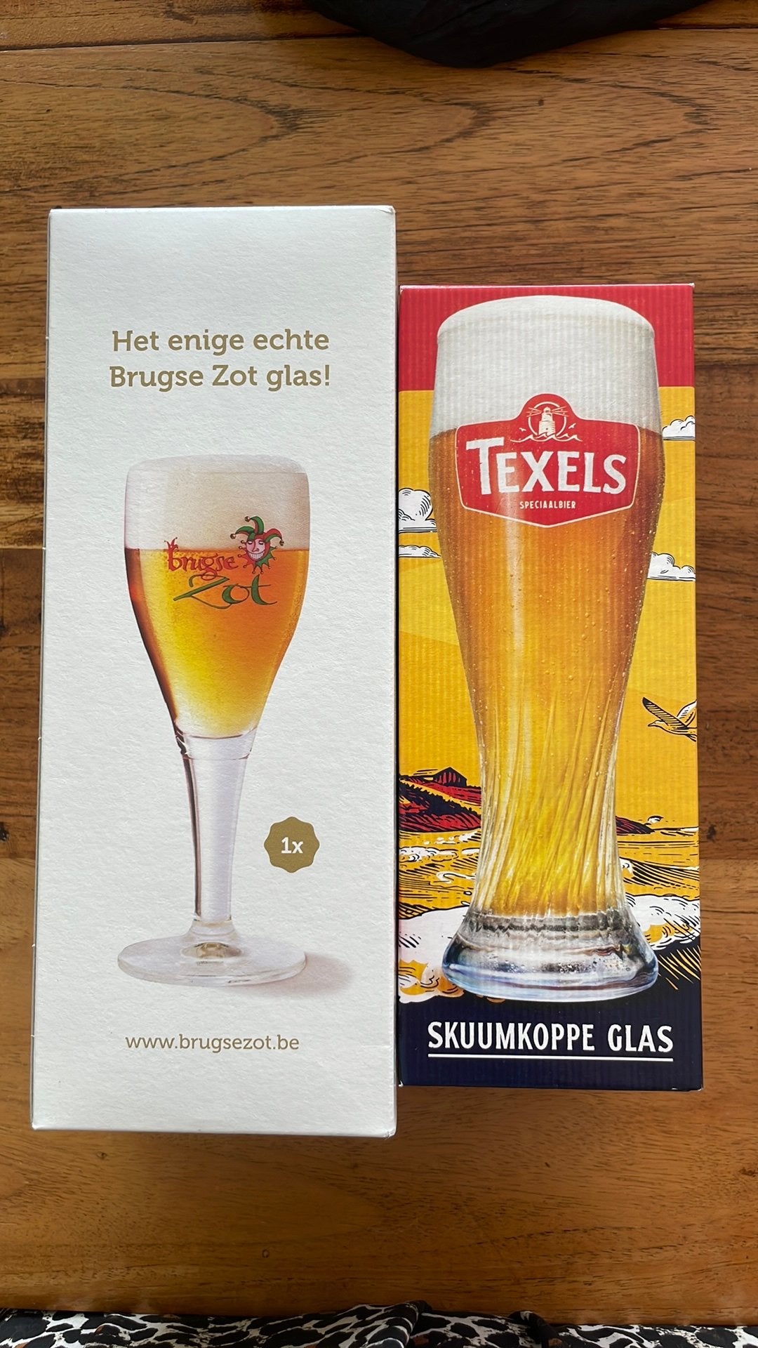 Brugse Zot glas en Skuumkoppe glas, Verzamelen, Biermerken, Ophalen, Zo goed als nieuw, Glas of Glazen, Overige merken
