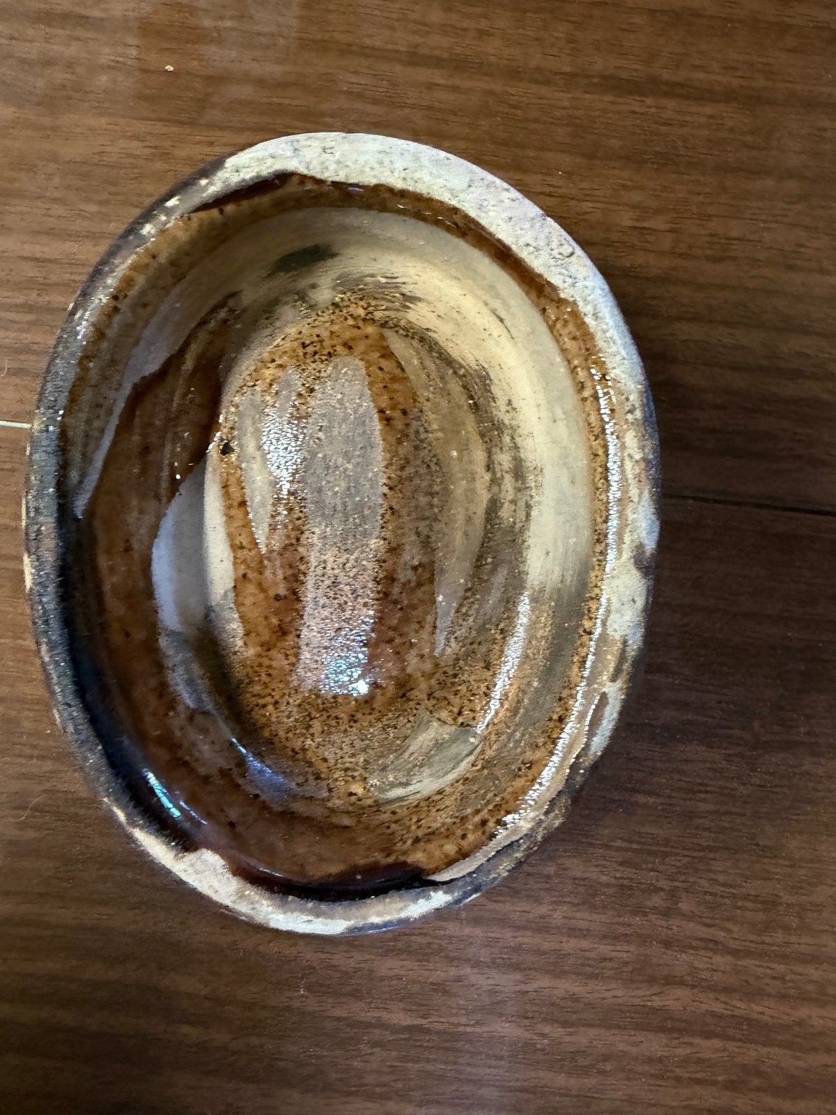 Vintage Bruine Keramische Puddingvorm met Druivenmotief, Ophalen of Verzenden