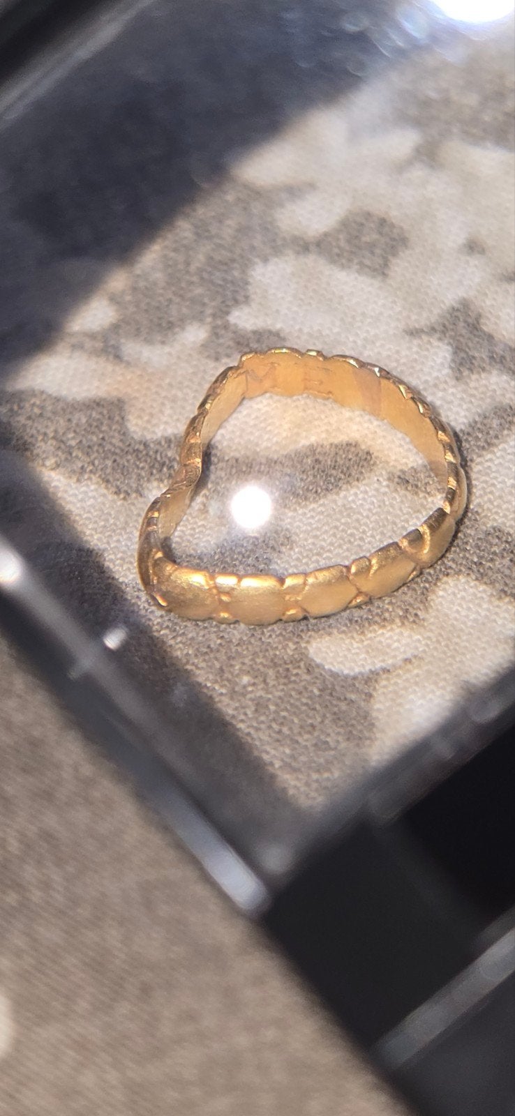 Gouden Laat middeleeuwse/Renaissance Ring te ruil romeins, Gebruikt, Ophalen of Verzenden, 17 tot 18, Dame of Heer