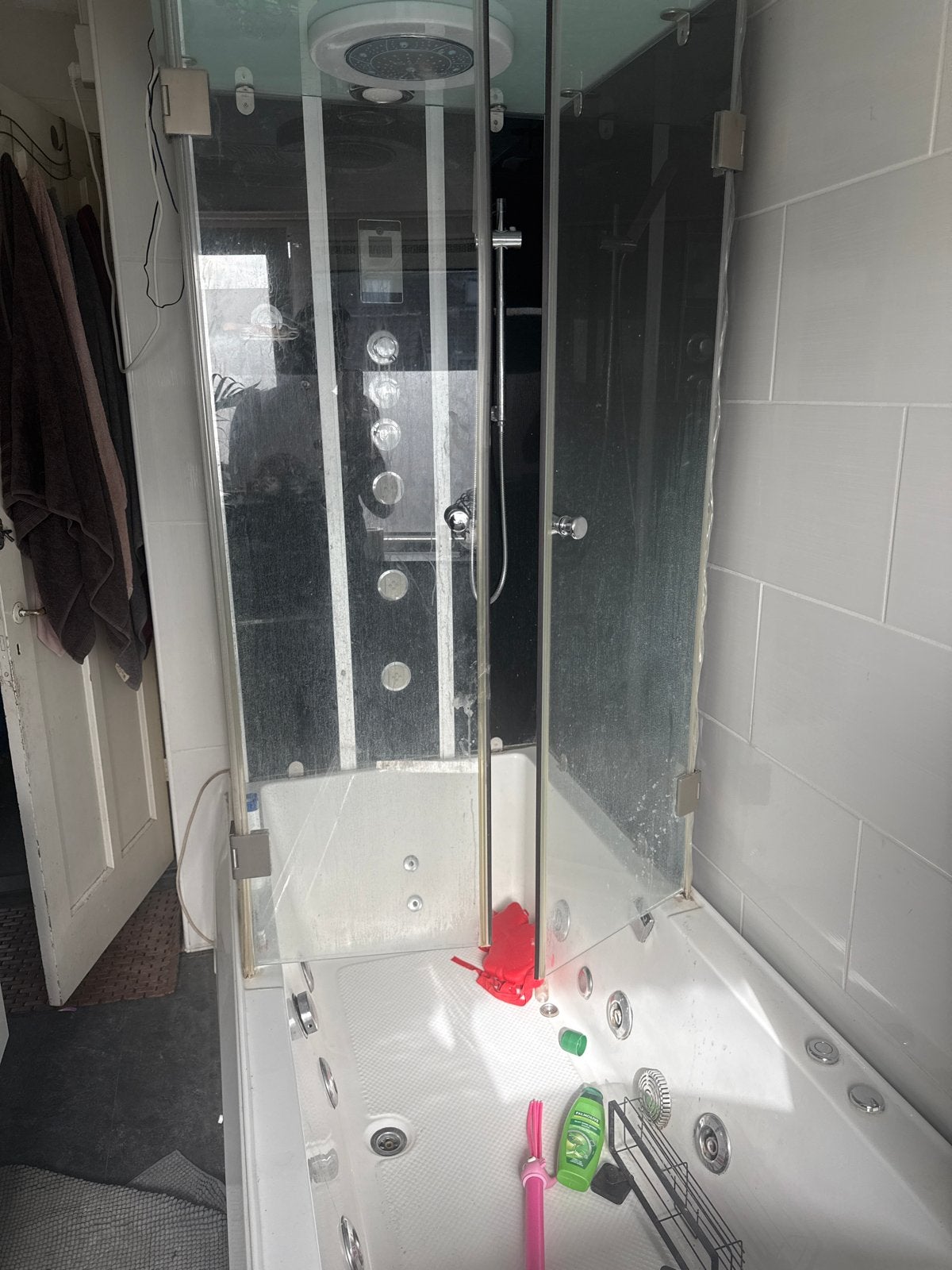 Luxe Douchecabine met Bad en Hydromassage, Ophalen of Verzenden, Gebruikt, Glas, Douche