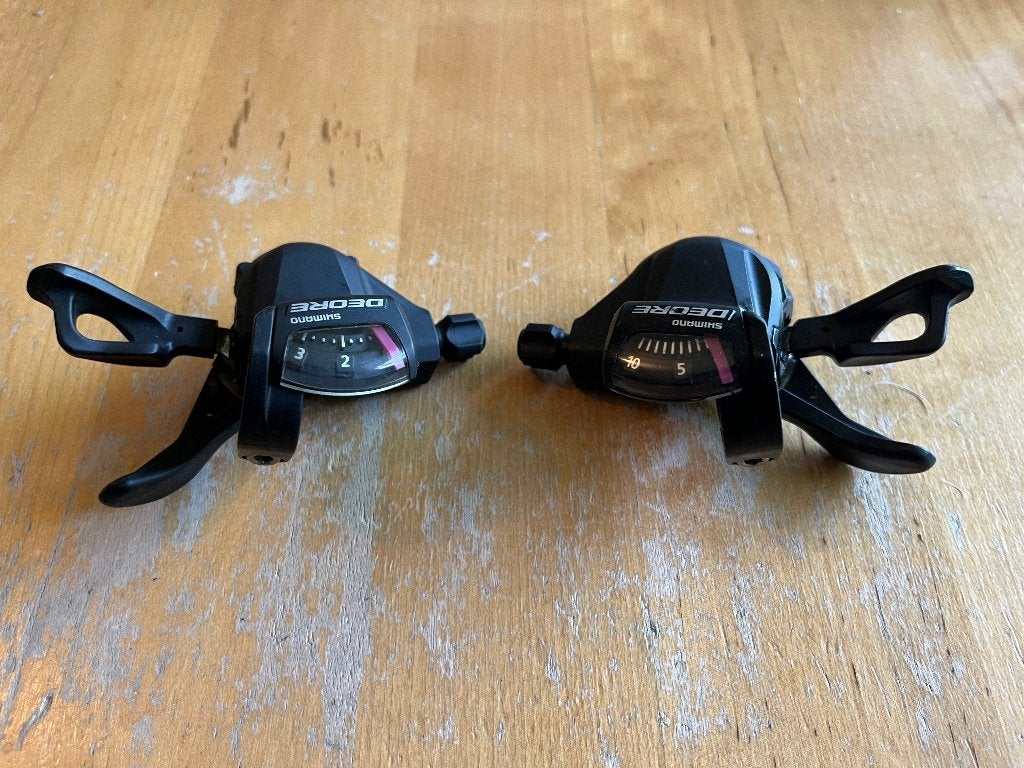 Shimano Deore SL-T610 Shifter Set – 3x10 Speed (Nette staat), Gebruikt, Overige typen, Ophalen of Verzenden, Shimano