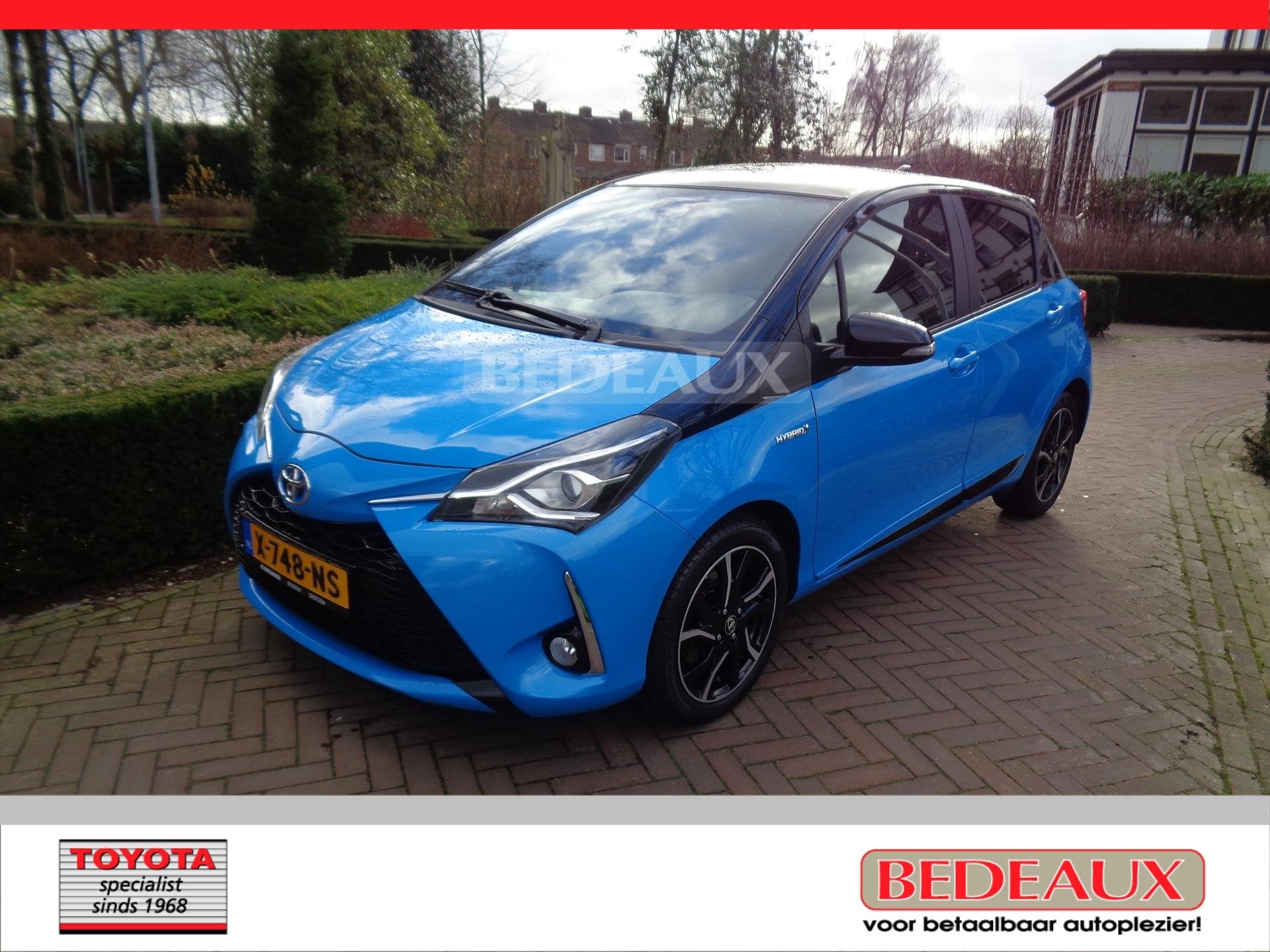 TOYOTA Yaris 1.5 Hybrid 100pk 5D CVT SkyBlue Edition, rijkla, Auto's, Dealer onderhouden, Gebruikt, 4 cilinders, Blauw