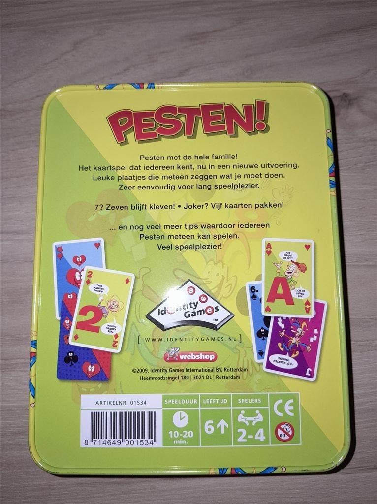 pesten in blik - s4905, Verzenden, Zo goed als nieuw
