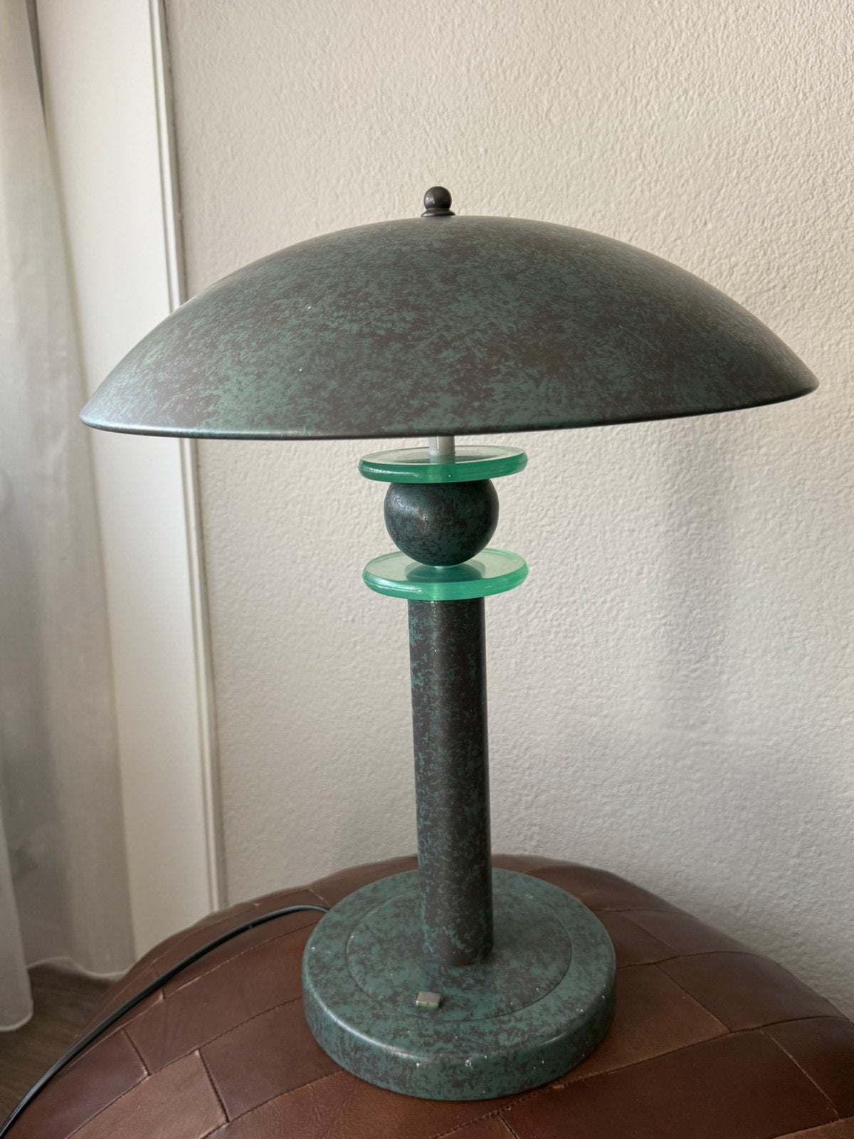 Vintage Mushroom Tafellamp - Memphis / Space Age Stijl, Ophalen of Verzenden, Zo goed als nieuw, Metaal, Design