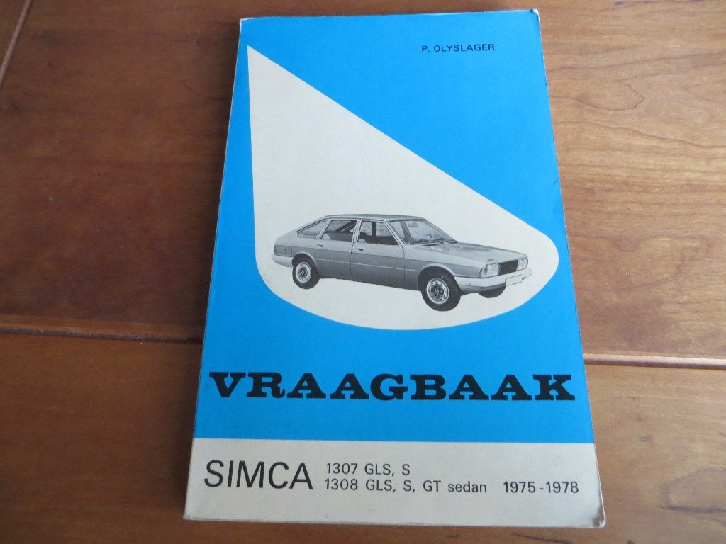 Vraagbaak Simca 1307, Simca 1308  1975 - 1978, mooi!, Ophalen of Verzenden
