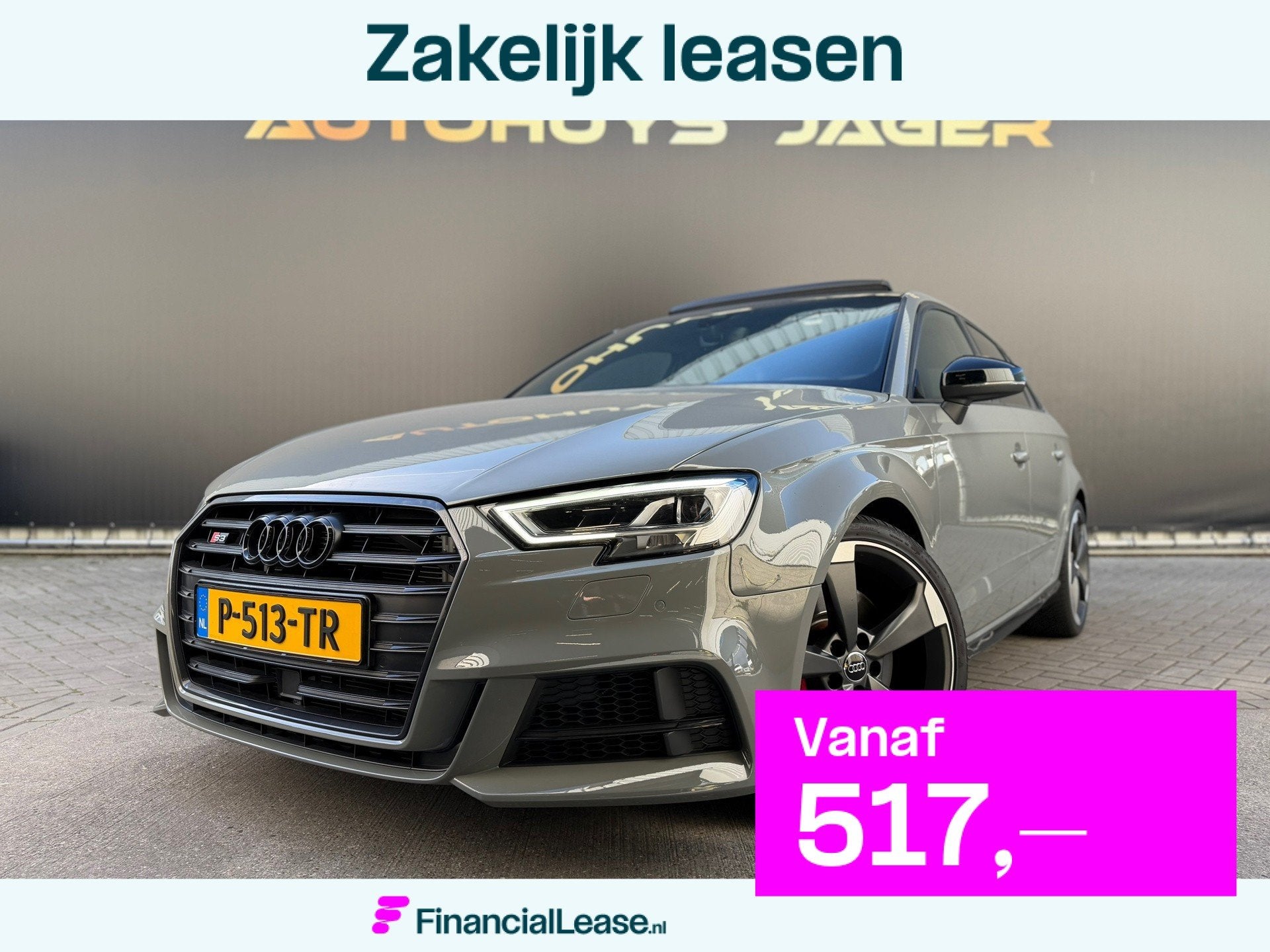Audi A3 Sportback 2.0 TFSI S3 Quattro Panorama Virtual Alcan, Automaat, 15 km/l, Gebruikt, 4 cilinders