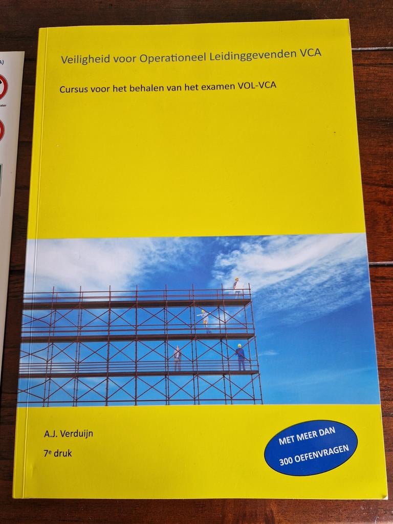 Veiligheid voor Operationeel Leidinggevenden VCA, Boeken, Studieboeken en Cursussen, Niet van toepassing, Ophalen of Verzenden