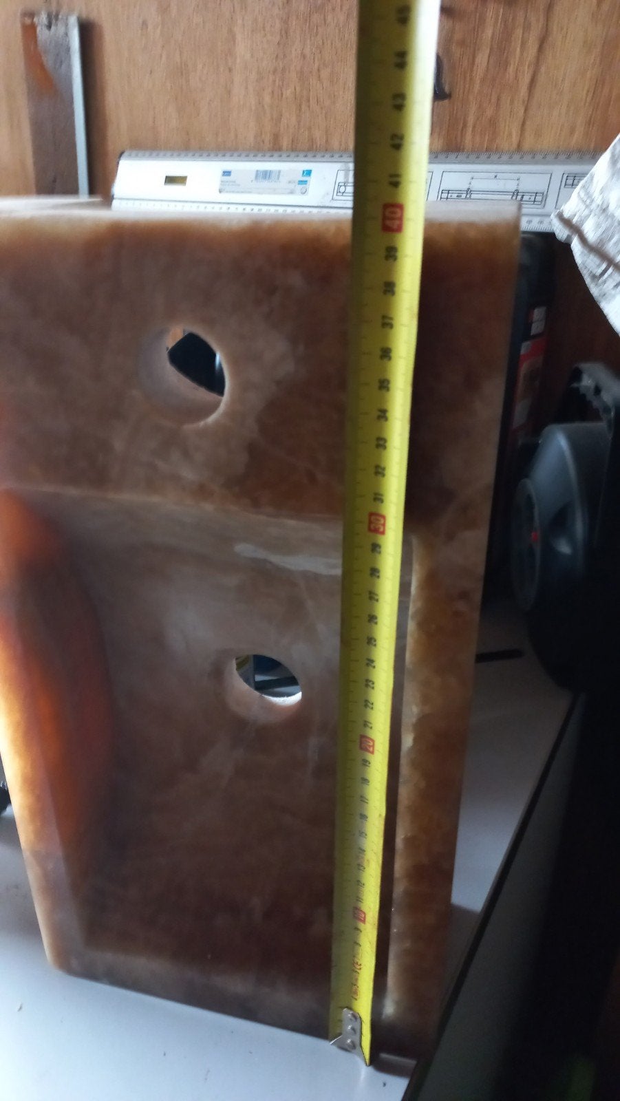 Natuurstenen wastafel van onyx, uniek design, Ophalen, Nieuw, Steen, Wastafel