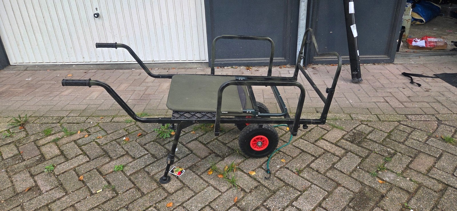 Viskar/trolley met zitje, Ophalen of Verzenden, Gebruikt, Overige typen