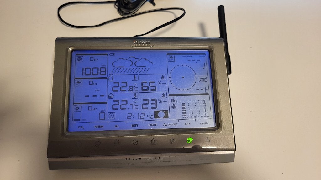 Weerstation Oregon Scientific Uitleeseenheid WMR200, Ophalen of Verzenden, Gebruikt, Weerstation