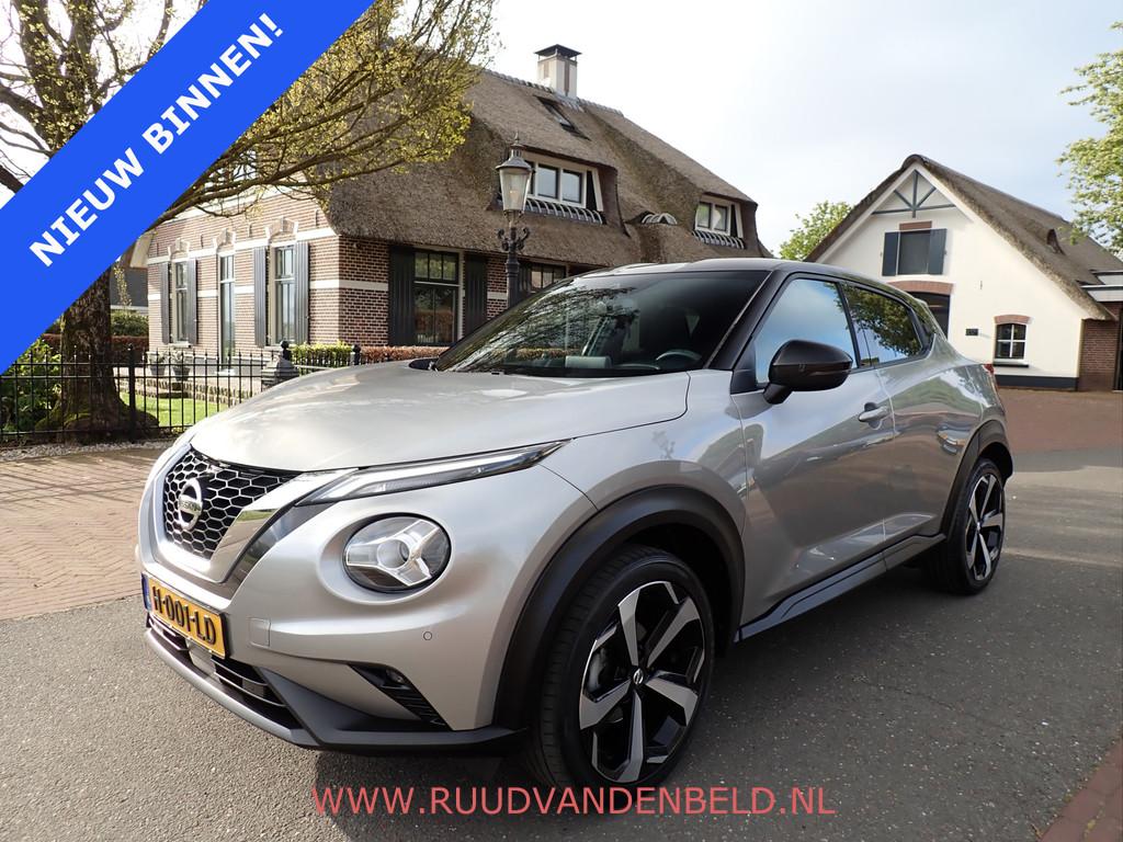 Nissan Juke 1.0 DIG-T Premiere Edition CARPLAY / STOELVERWAR, Auto's, Nissan, Voorwielaandrijving, Stof, Euro 6, Origineel Nederlands