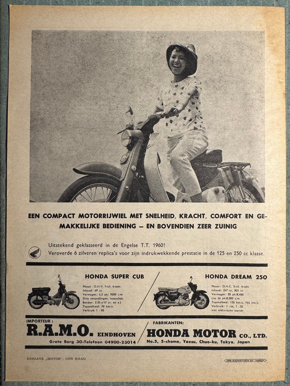 Advertentie Honda Super Cub, Verzenden, Zo goed als nieuw, Motoren