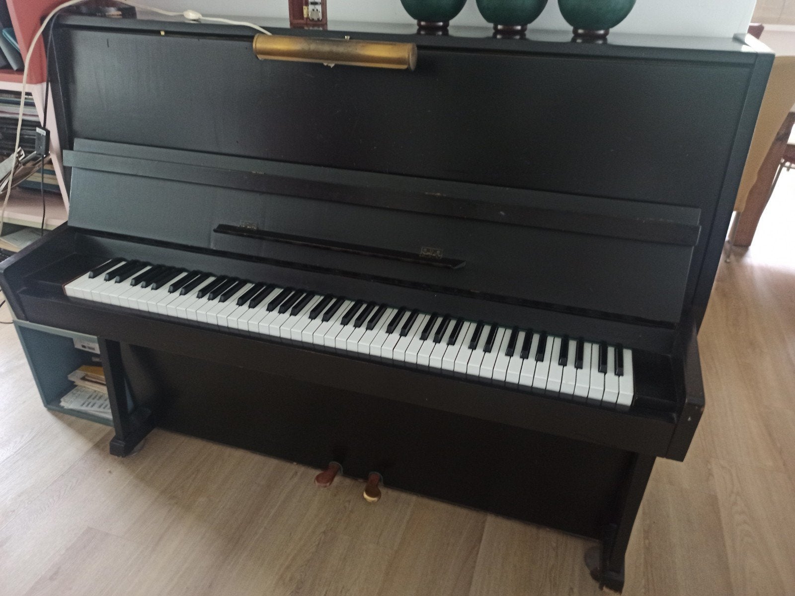 Zwarte piano, gebruikt, in goede staat, Ophalen of Verzenden, Gebruikt, Zwart