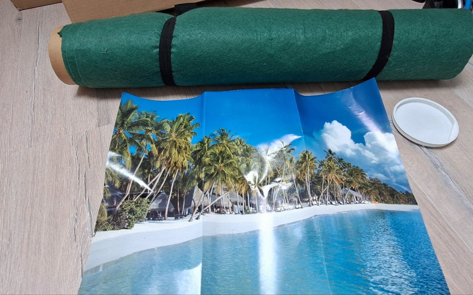 Puzzelmat met puzzel, Ophalen of Verzenden, 500 t/m 1500 stukjes, Gebruikt