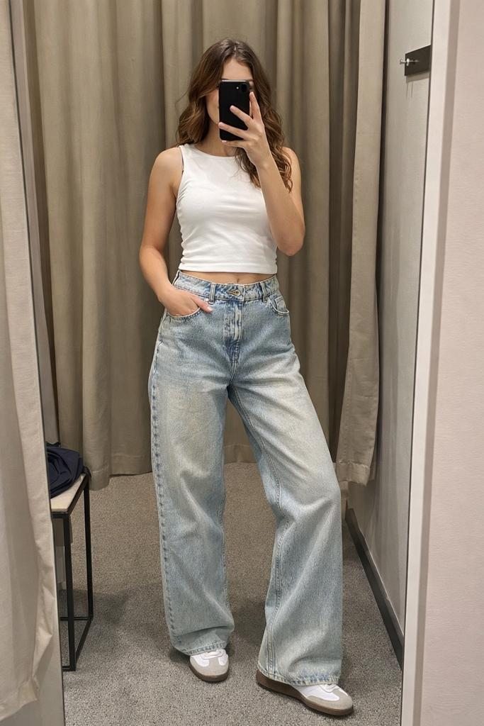 Beige wassing jeans Seven Sisters, Ophalen of Verzenden, Zo goed als nieuw, Blauw, W28 - W29 (confectie 36)