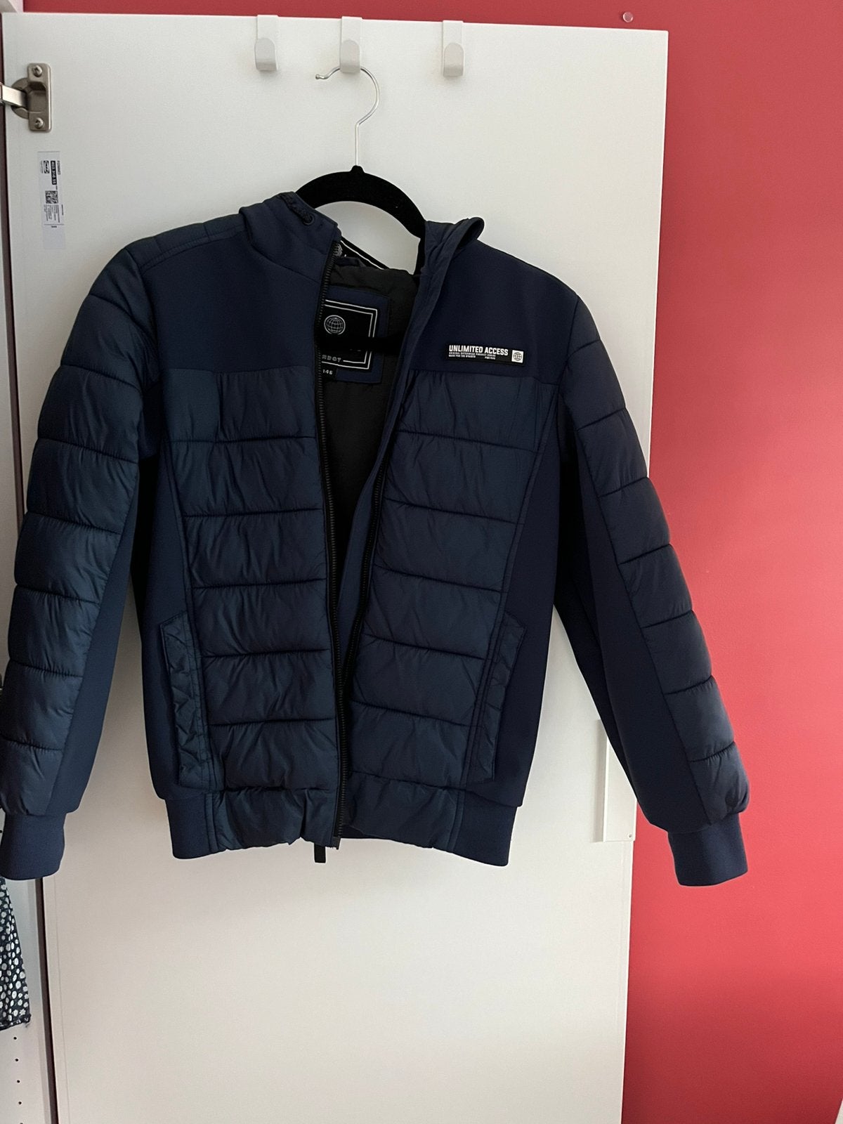 Jas C&A donker blauw 146, Kinderen en Baby's, Ophalen of Verzenden, Gebruikt, Jongen, Jas