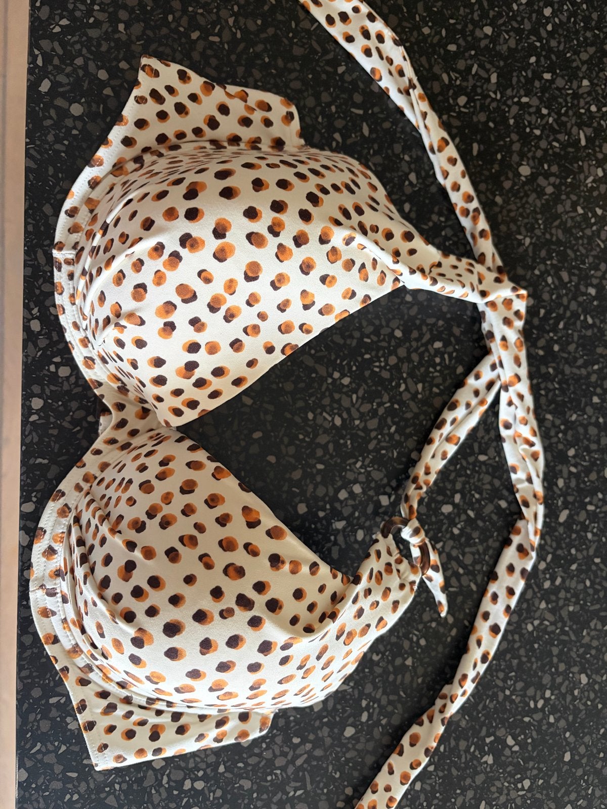 Cyell bikini top met panterprint, maat 44D, Ophalen of Verzenden, Zo goed als nieuw, Meerkleurig, Bikini