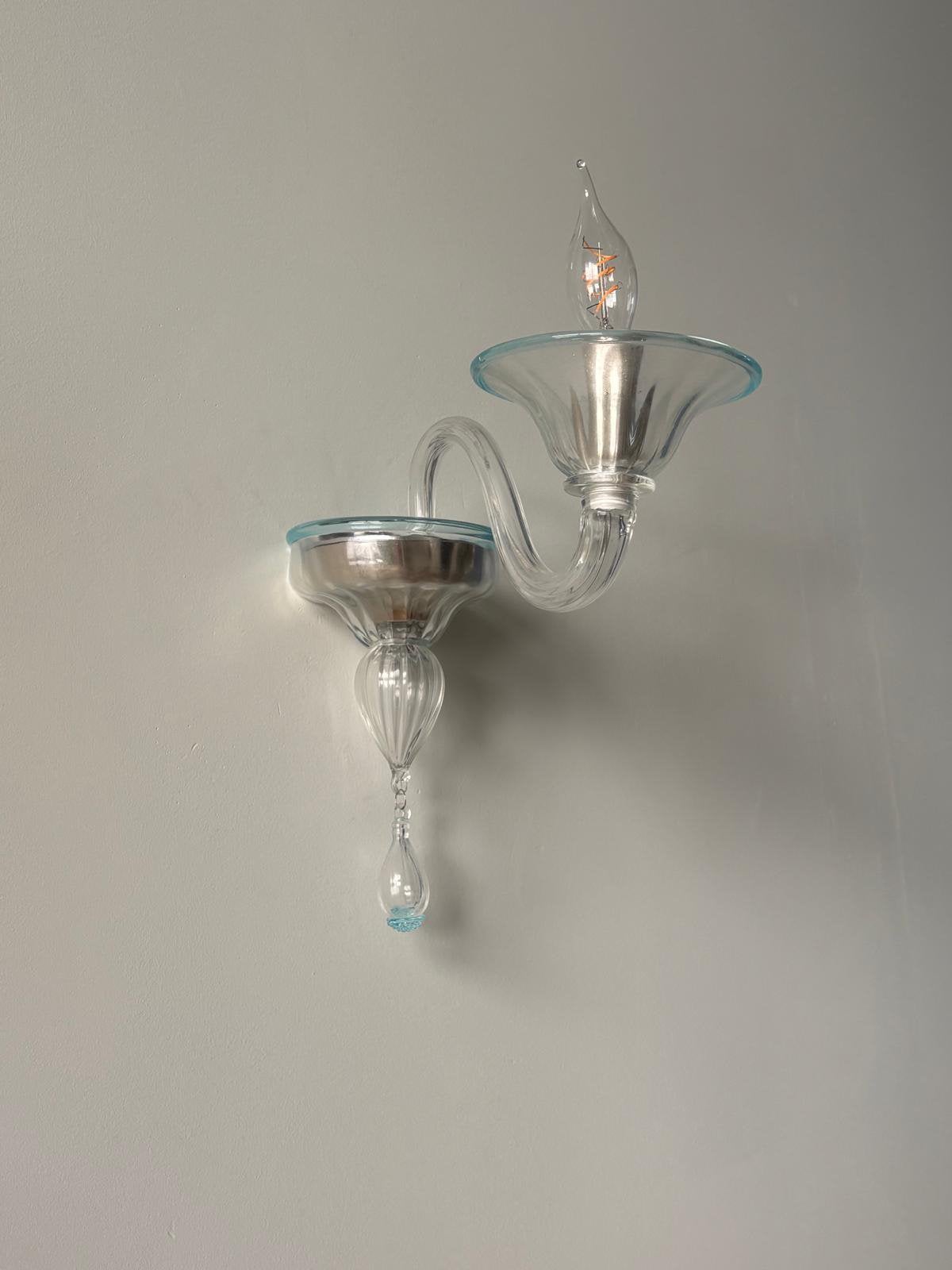Lampje Muranoglas wandlampjes, Huis en Inrichting, Lampen | Wandlampen, Gebruikt, Ophalen of Verzenden, Glas, Overige kleuren