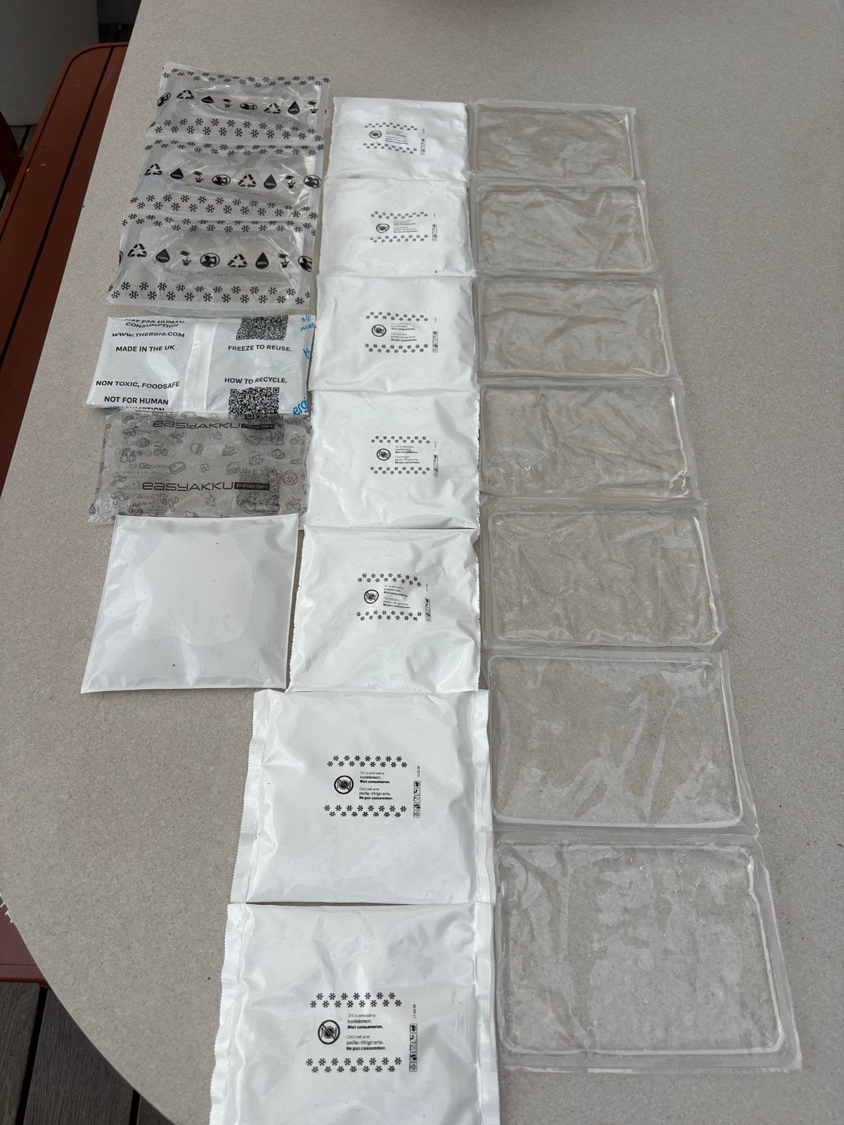 Icepacks (gel en water), Ophalen of Verzenden, Zo goed als nieuw