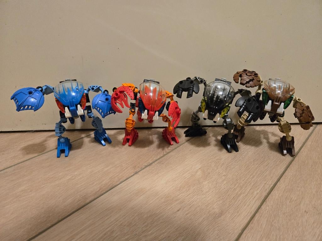 4x Lego Bionicle Bohrok, Kinderen en Baby's, Speelgoed | Duplo en Lego, Zo goed als nieuw, Lego, Complete set, Compleet, Inclusief instructies