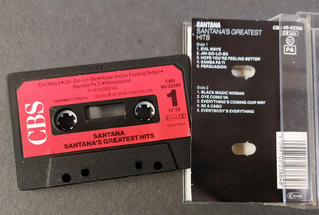 Santana CASSETTE Greatest Hits Nederlands, Cd's en Dvd's, Cassettebandjes, Gebruikt, Verzenden, 1 bandje, Origineel