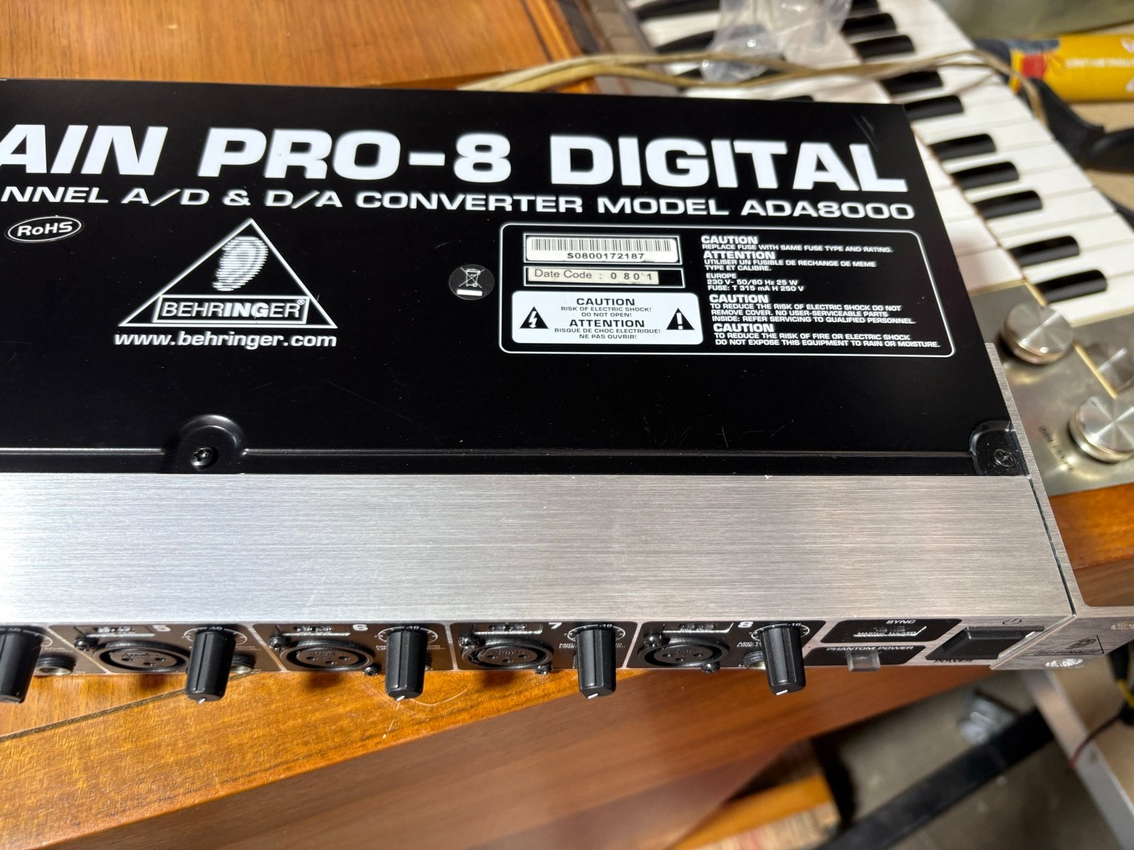 Behringer ULTRAGAIN PRO-8 DIGITAL ADA8000, Ophalen of Verzenden, Gebruikt, 5 tot 10 kanalen, Microfooningang