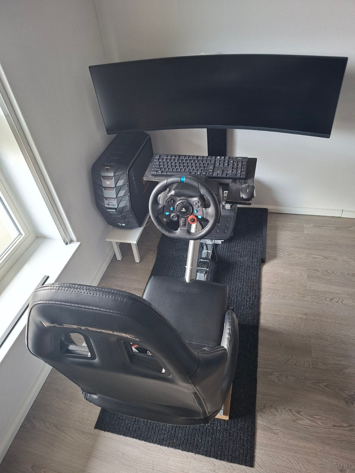 Mooie complete raceopstelling, Spelcomputers en Games, Ophalen, Zo goed als nieuw