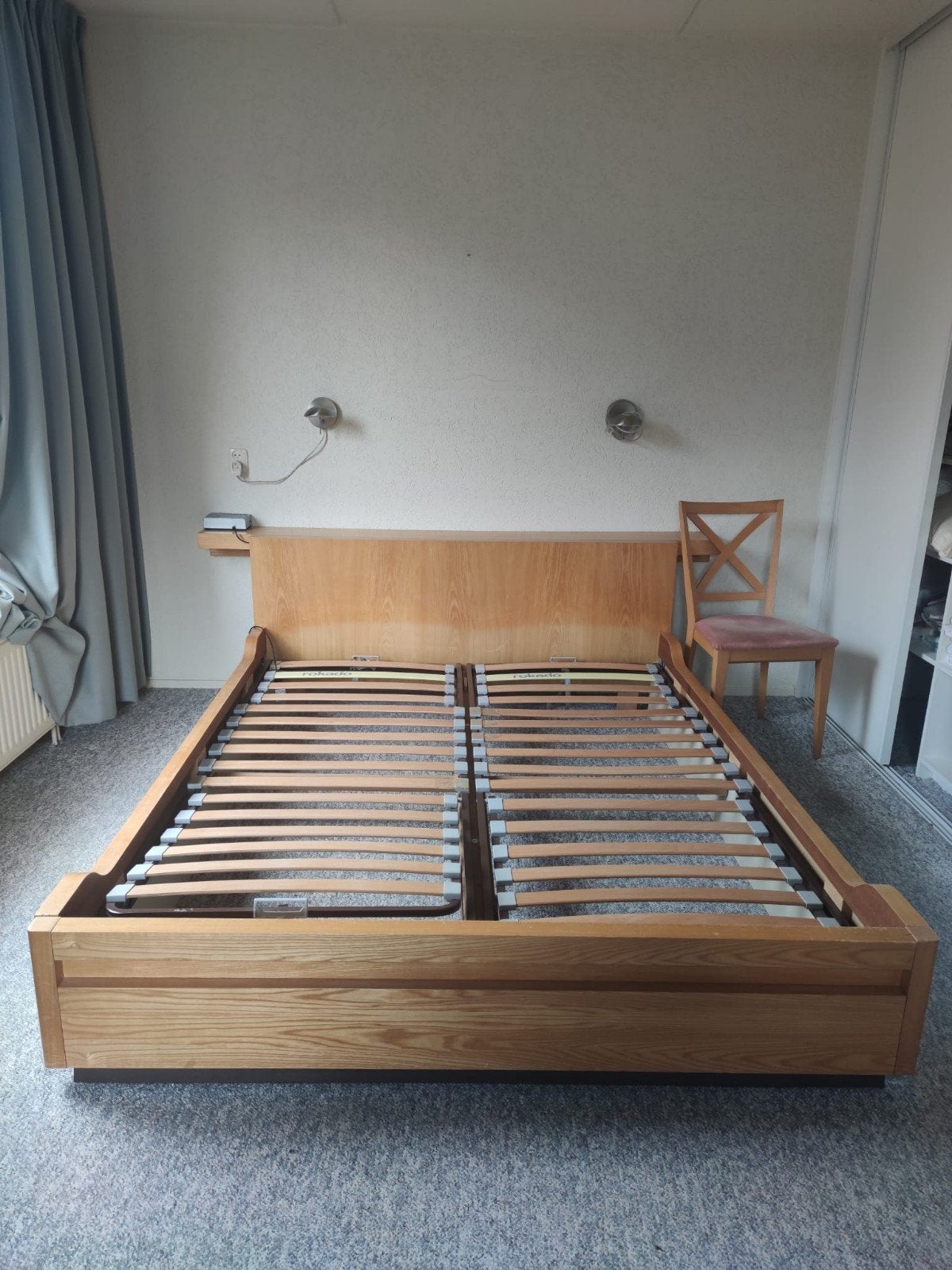 Tweepersoons bed 160 Ophalen Groningen Hunze Zuid, Ophalen, Tweepersoons, 160 cm, Hout