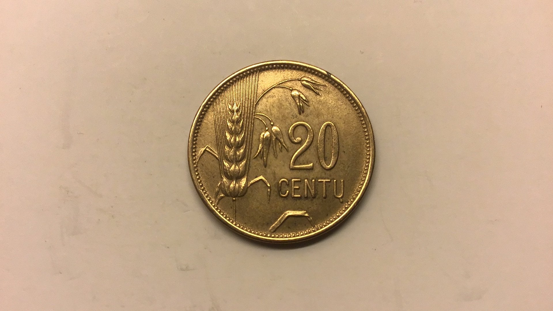 Litouwen 20 centu 1925., Ophalen of Verzenden