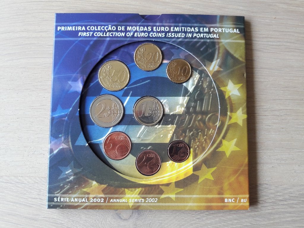 PORTUGAL 2002; officiele KMS euroset, Ophalen of Verzenden, Portugal, Overige waardes, Setje