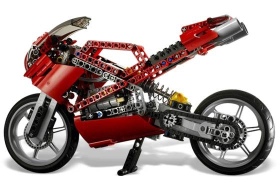LEGO Technic 8420 Street Bike, Ophalen of Verzenden, Zo goed als nieuw, Technic, Complete set