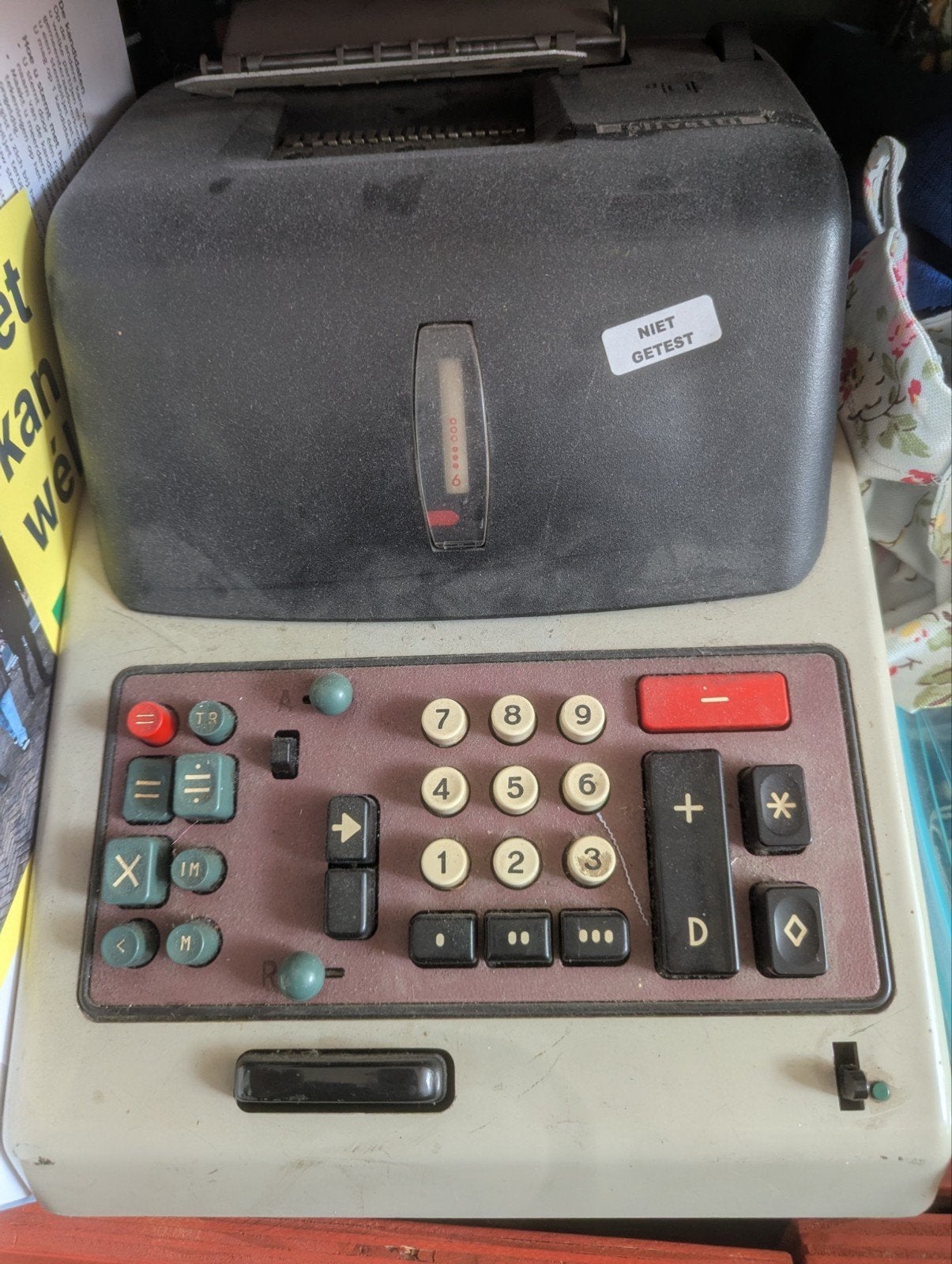 Olivetti rekenmachine antiek oud, Diversen, Ophalen of Verzenden, Gebruikt