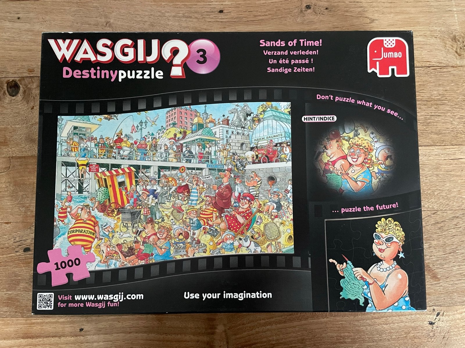 Wasgij Destiny 3: Sands of Time! 1000 stukjes legpuzzel, Ophalen of Verzenden, 500 t/m 1500 stukjes, Gebruikt, Legpuzzel